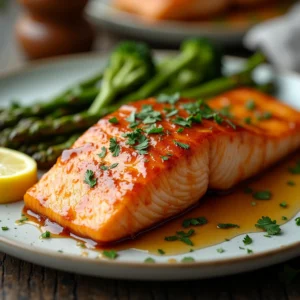 Honey Garlic Glazed Salmon