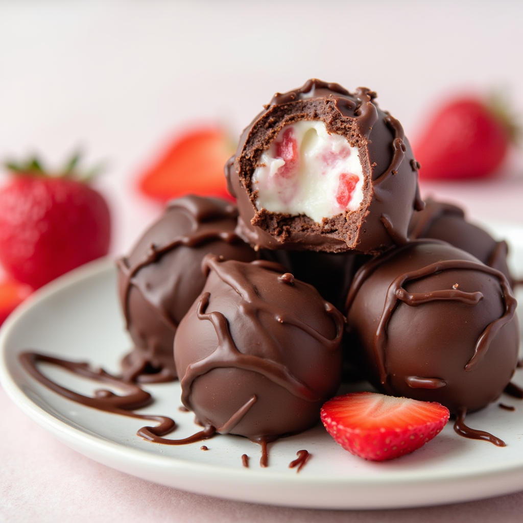 Chocolate Strawberry Yogurt Clusters