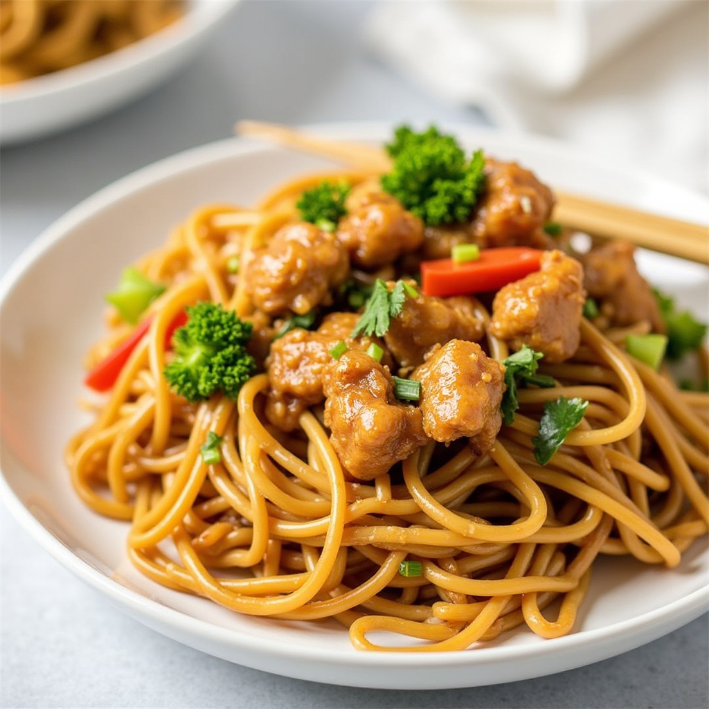 Kung Pao Chicken Noodles